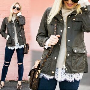 J. Crew Downtown field jacket Green